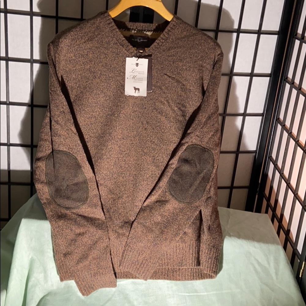 Black Brown 1826 Lambswool Sweater